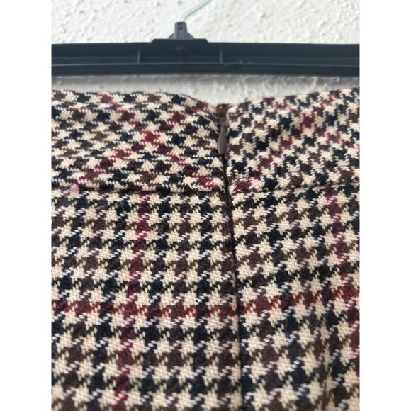 J.Crew Wool Blend Houndstooth Mini Skirt Womens Size 6 - Picture 7 of 9